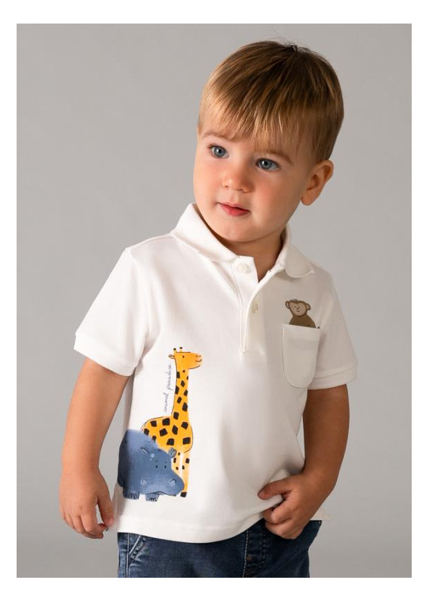 Pólo m/c animal