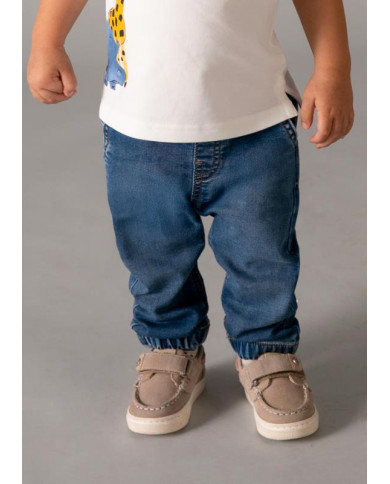 Calça soft denim jogger