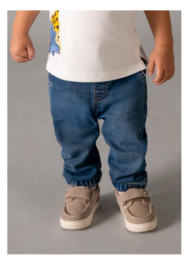 Calça soft denim jogger