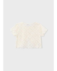 T-shirt m/c 2 peças em croché