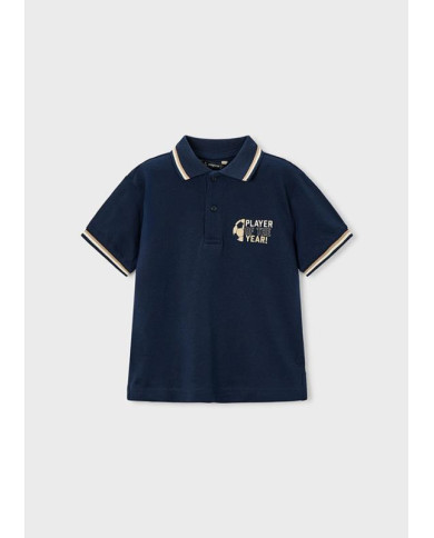 Polo m/curta print costas