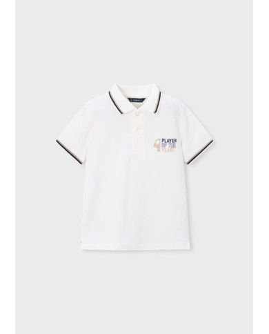 Polo m/curta print costas