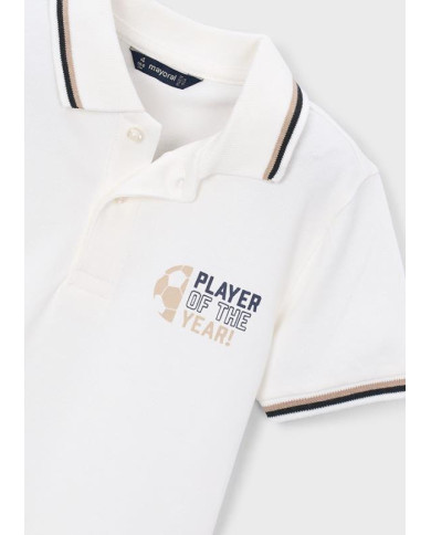 Polo m/curta print costas