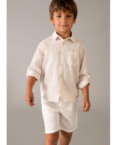 Bermuda linho relaxed