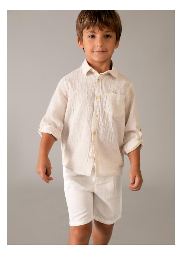 Bermuda linho relaxed