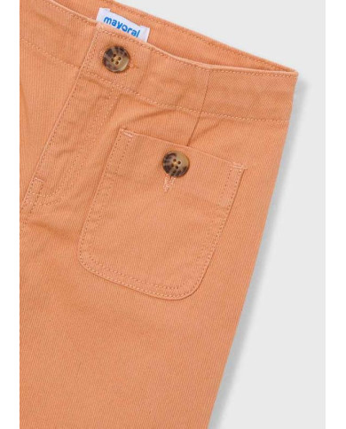 Calças em sarja marinha