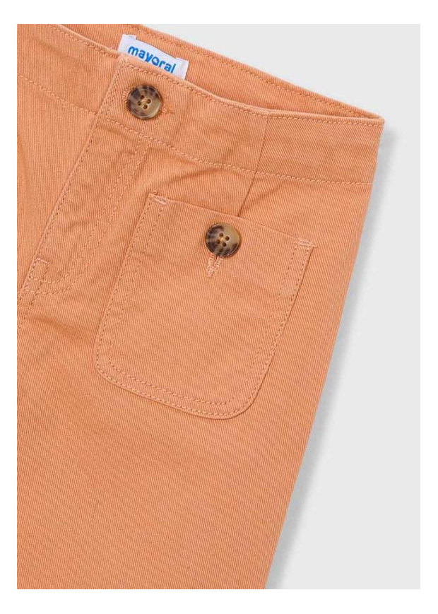 Calças em sarja marinha