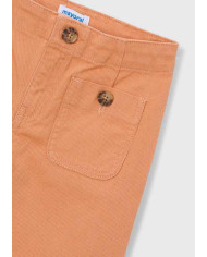 Calças em sarja marinha