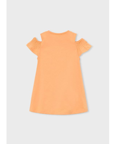 Vestido recortado c/ bolsa