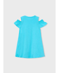 Vestido recortado c/ bolsa