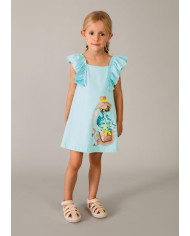 Vestido recortado c/ bolsa