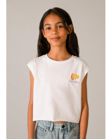 Blusa alças gráfica