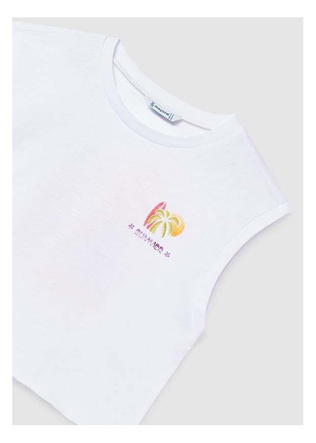 Blusa alças gráfica