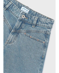 Calções jeans c/ rebites