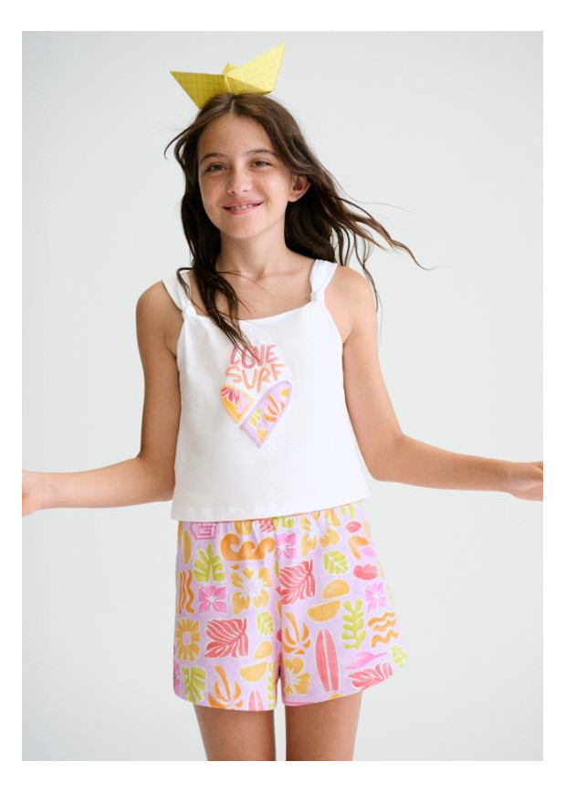 Conj. short estampado