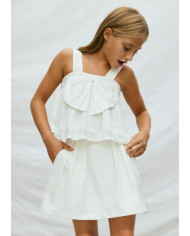 Calções jeans c/ rebites