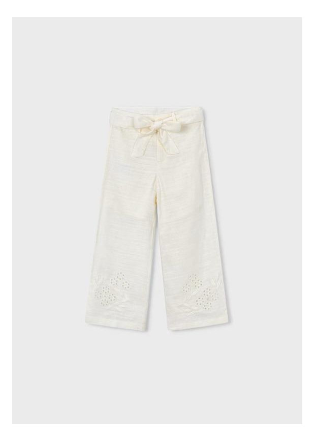 Calça Linho Bordada Mayoral