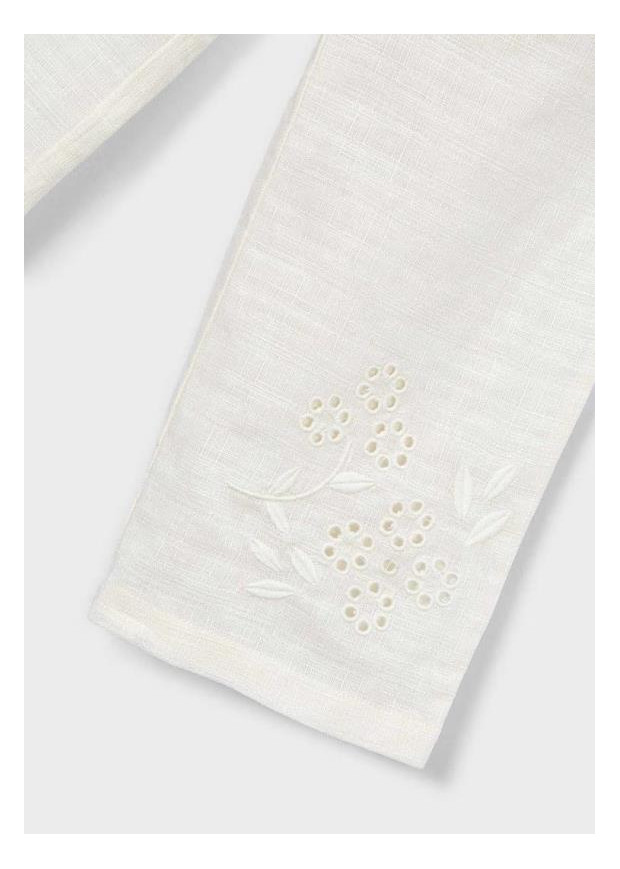 Calça Linho Bordada Mayoral