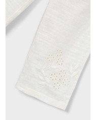 Calça Linho Bordada Mayoral