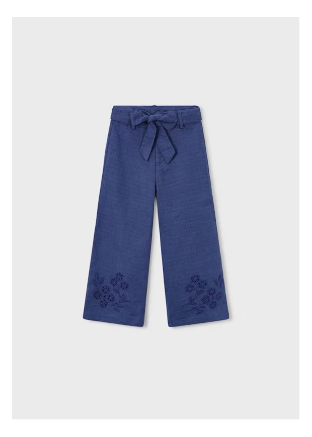 Calça Linho Bordada Mayoral