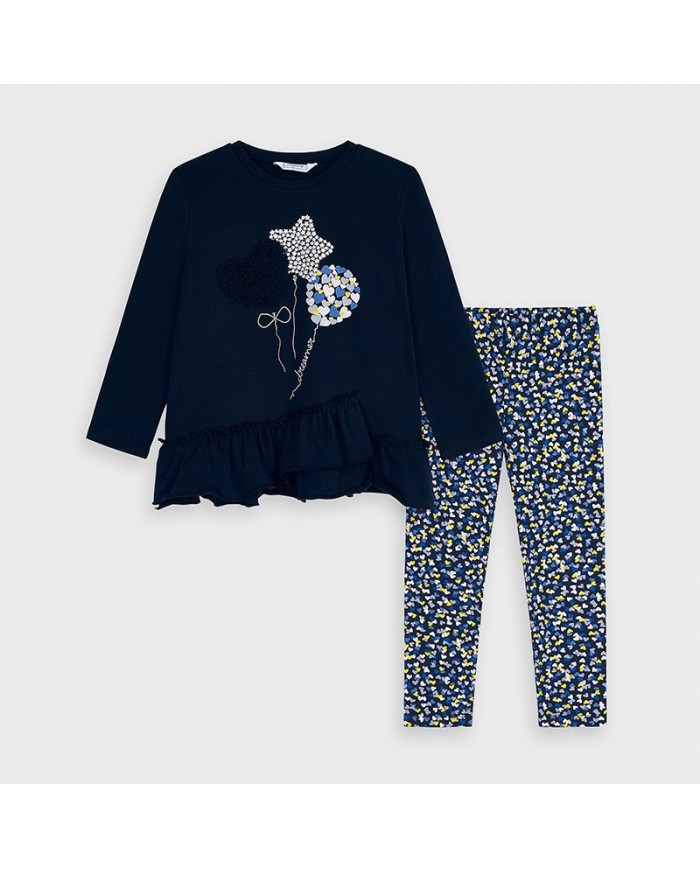 Conjunto Leggings Corações