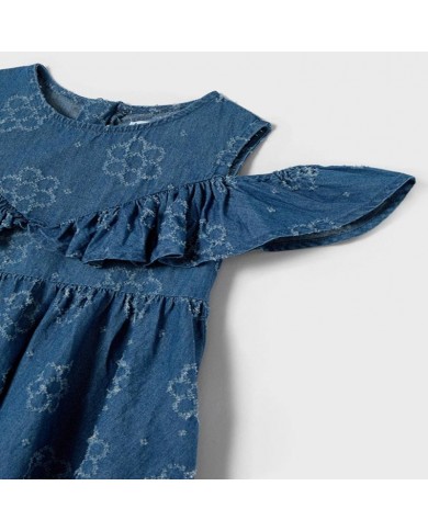 Vestido Ganga Perfurado Mayoral