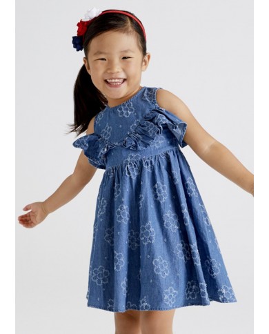 Vestido Ganga Perfurado Mayoral