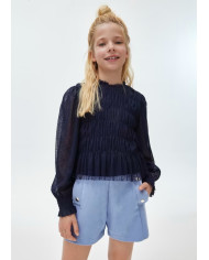 Saia Plissada Camurça Mayoral