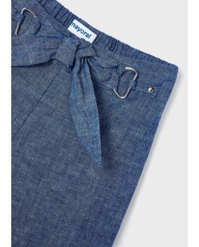 Calça Cropped Linho Mayoral