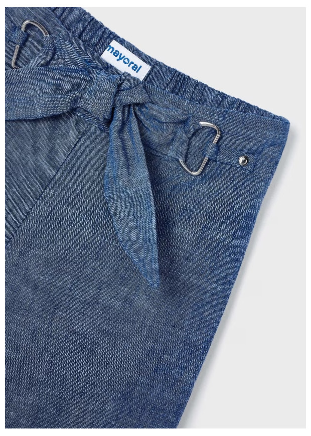 Calça Cropped Linho Mayoral