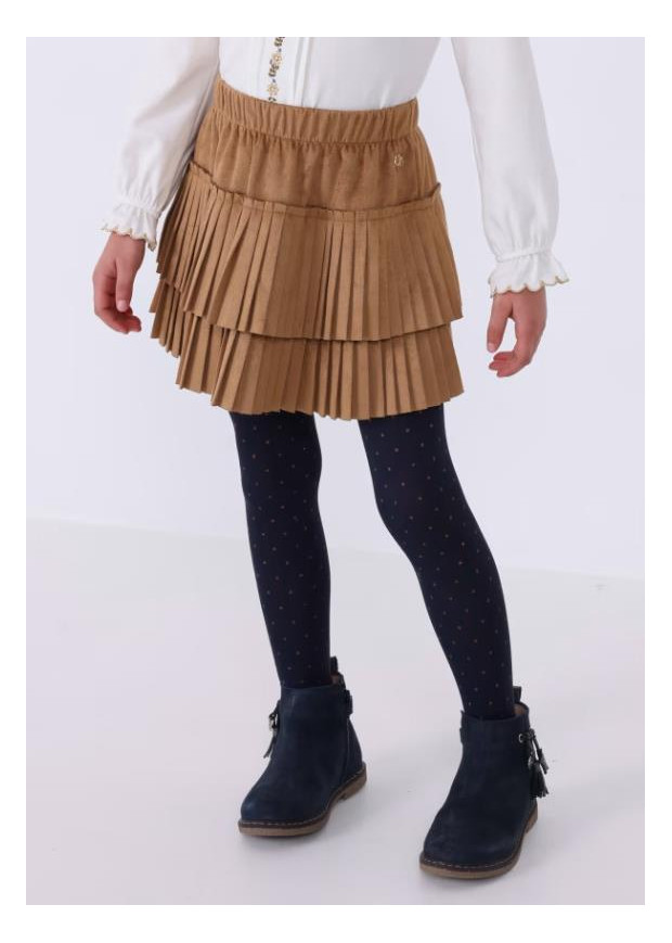 Saia Plissada Camurça Mayoral