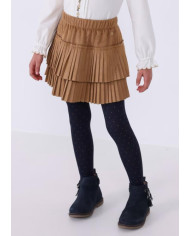 Saia Plissada Camurça Mayoral