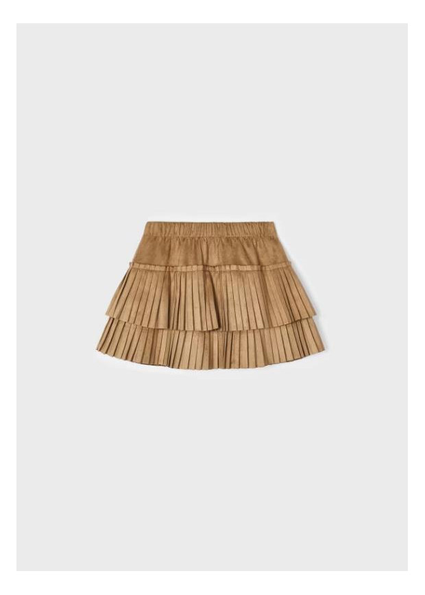 Saia Plissada Camurça Mayoral