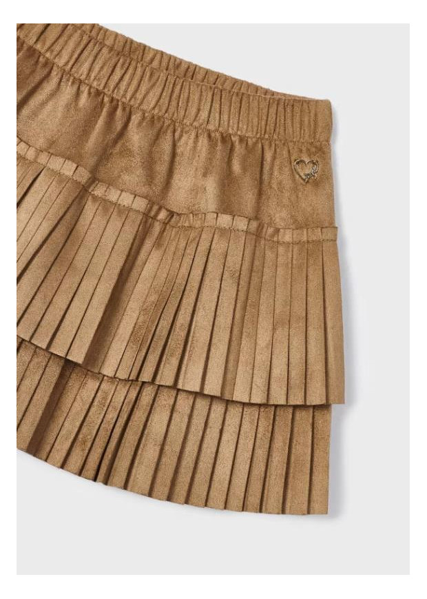 Saia Plissada Camurça Mayoral
