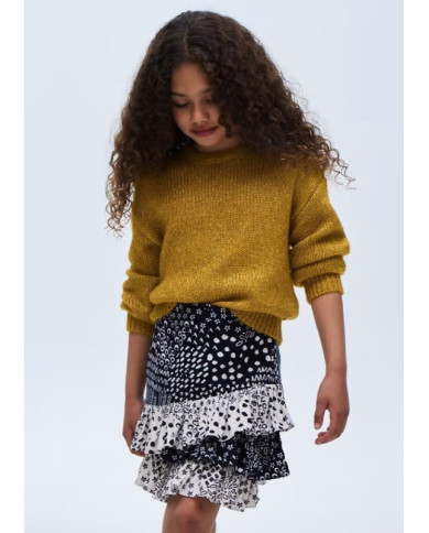 Saia Estampada C/Folhos Mayoral