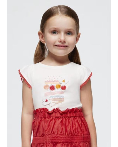 T-Shirt C/Aplicações Mayoral