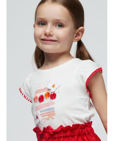 T-Shirt C/Aplicações Mayoral