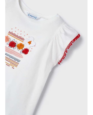 T-Shirt C/Aplicações Mayoral