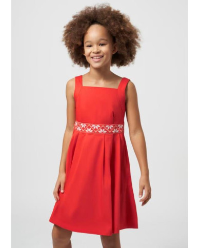 Vestido C/Cinto Bordado Mayoral