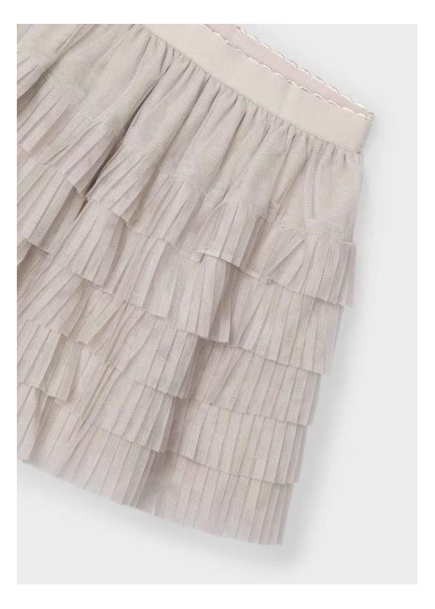 Saia Tule Plissada Mayoral