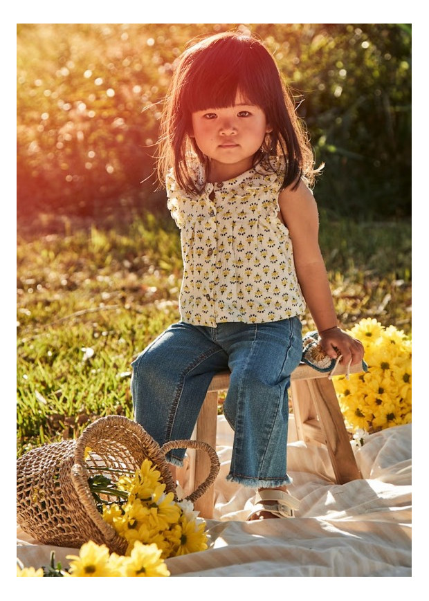 Calça Ganga "Flared" Mayoral