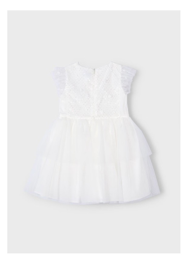 Vestido C/Tule Lantejoulas Mayoral