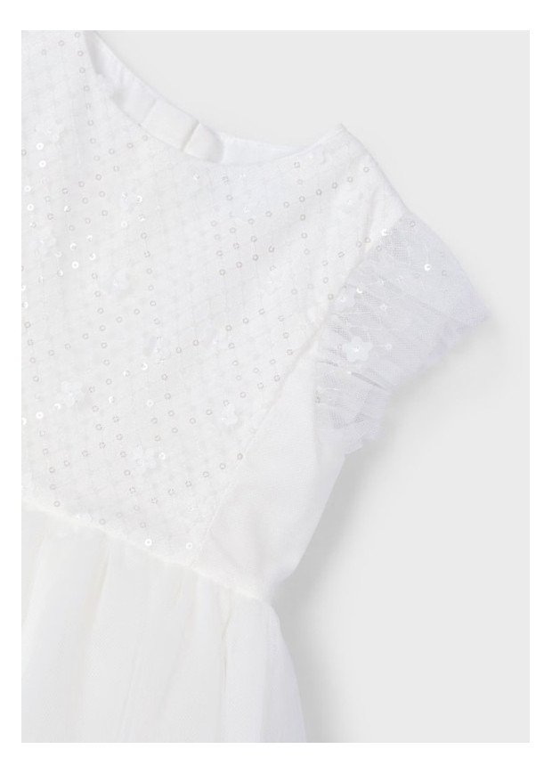Vestido C/Tule Lantejoulas Mayoral